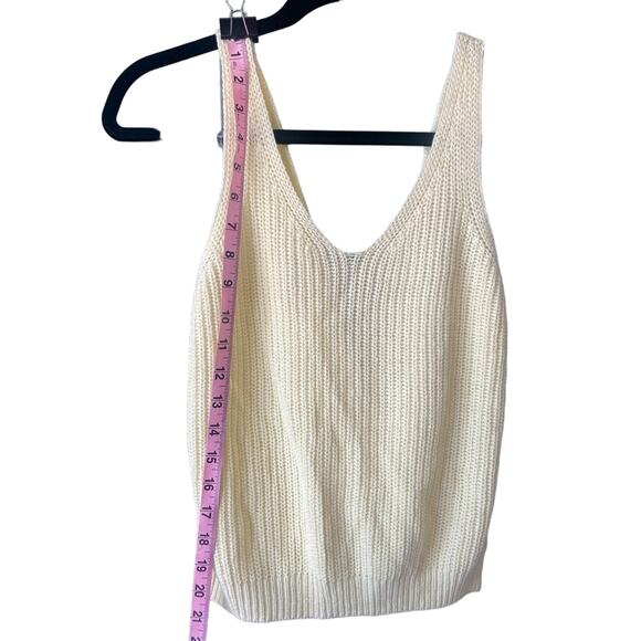 Francescas Shirt Womens Size Small Knit Tank Top NEW Casual Yellow Festival - Picture 9 of 10